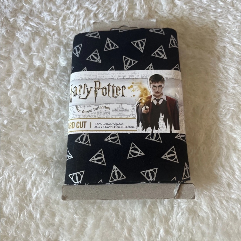 Harry Potter Deathly Hallows Symbol 1 Yard Cut Fabric Cotton